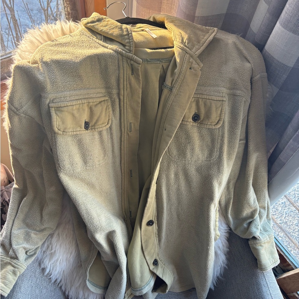 Free people green shacket